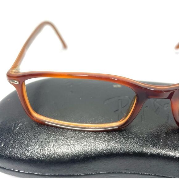RAY BAN Unisex Reading Glasses Case Orange with Brown Frame ONLY RB 5010 HTF - Picture 8 of 9